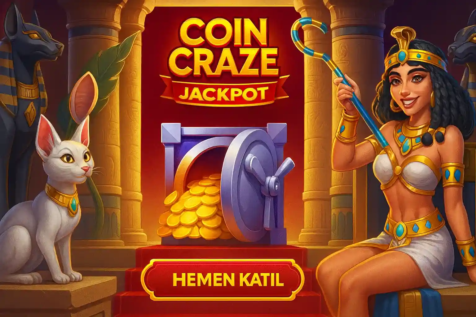 Cleobetra Casino und Sportwetten App - Elegante Frau präsentiert Smartphone mit Casino-Slots und Fußball-Wetten, goldene Lichter im Hintergrund